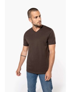 K-KA357-T-shirt col V manches courtes 2